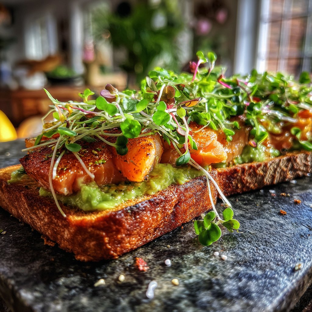 Zesty Salmon and Avocado Toast