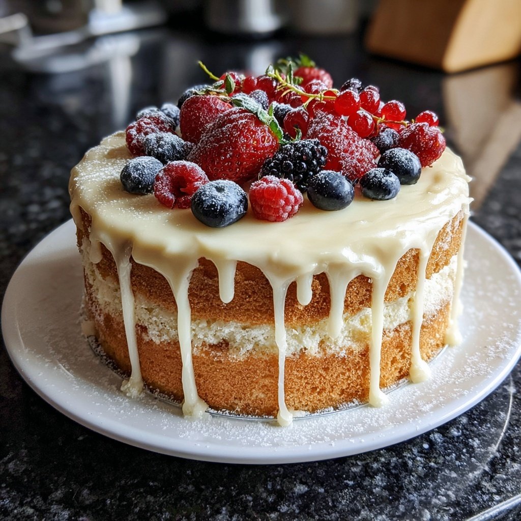 Dessert Vanilla Sponge Cake