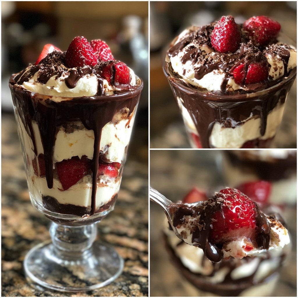Chocolate-Covered Strawberry Parfaits