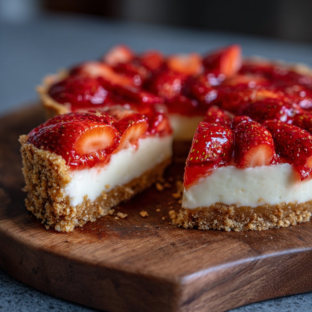 No-Bake Strawberry Tart