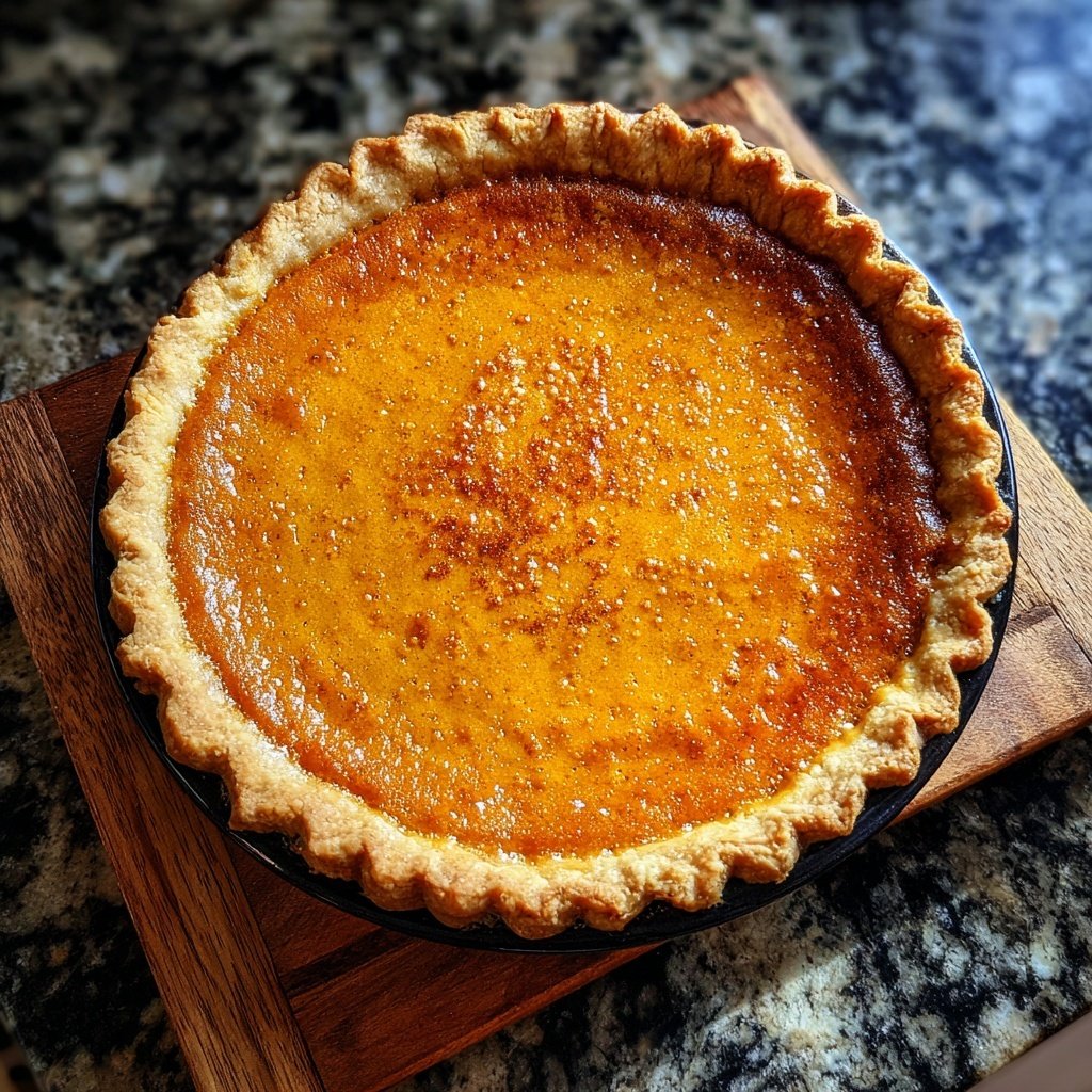 Festive Spiced Pumpkin Pie