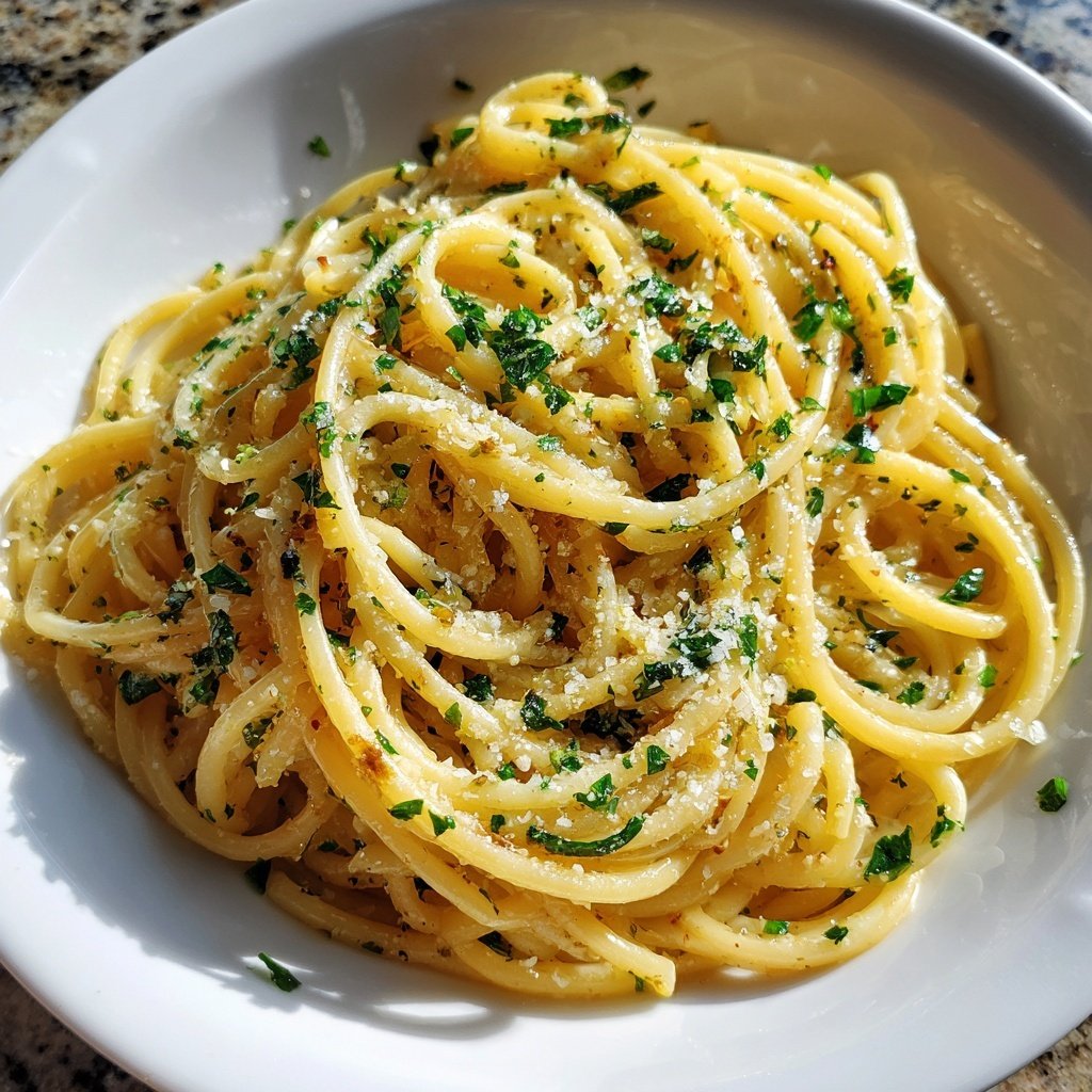 Quick Garlic Butter Pasta