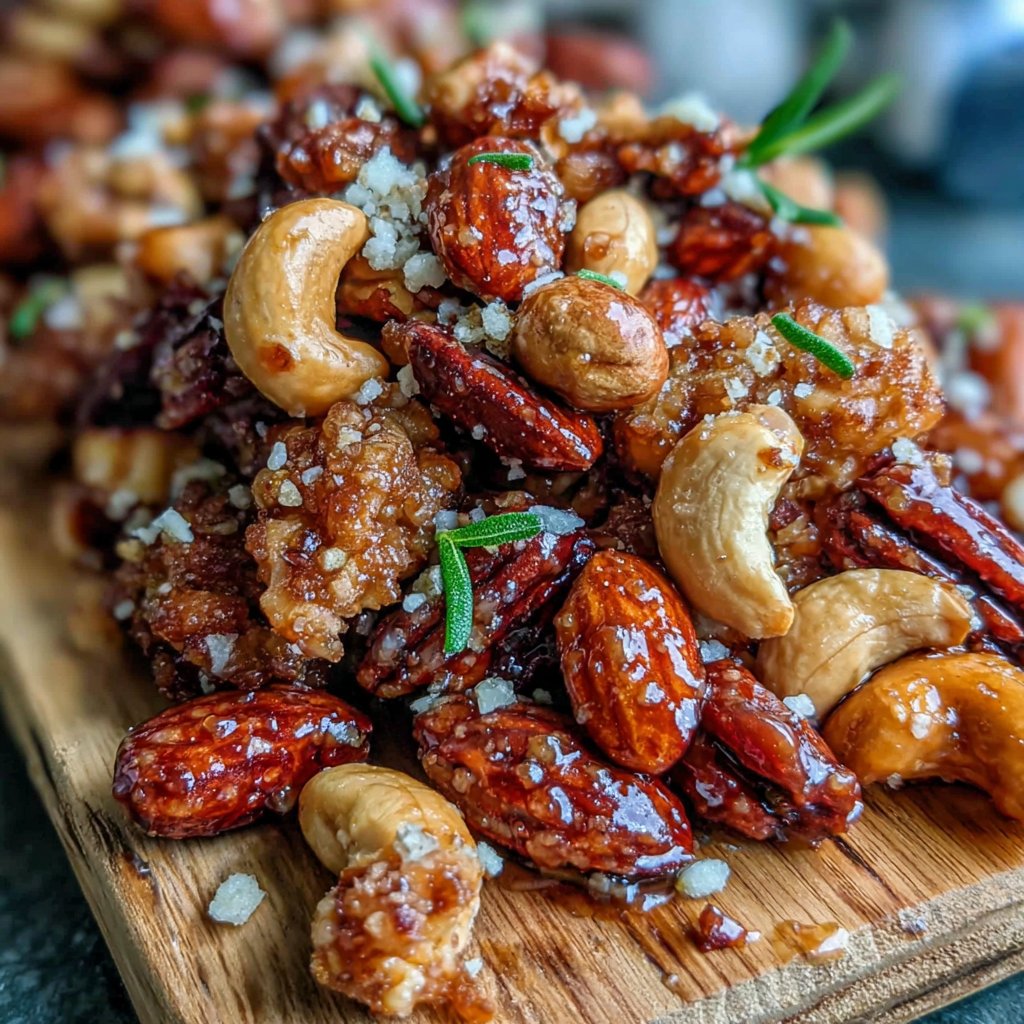 Maple Dandelion Glazed Nuts