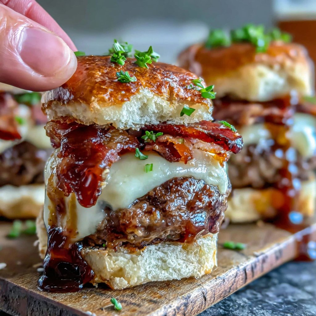 Stuffed Hamburger Sliders Delight