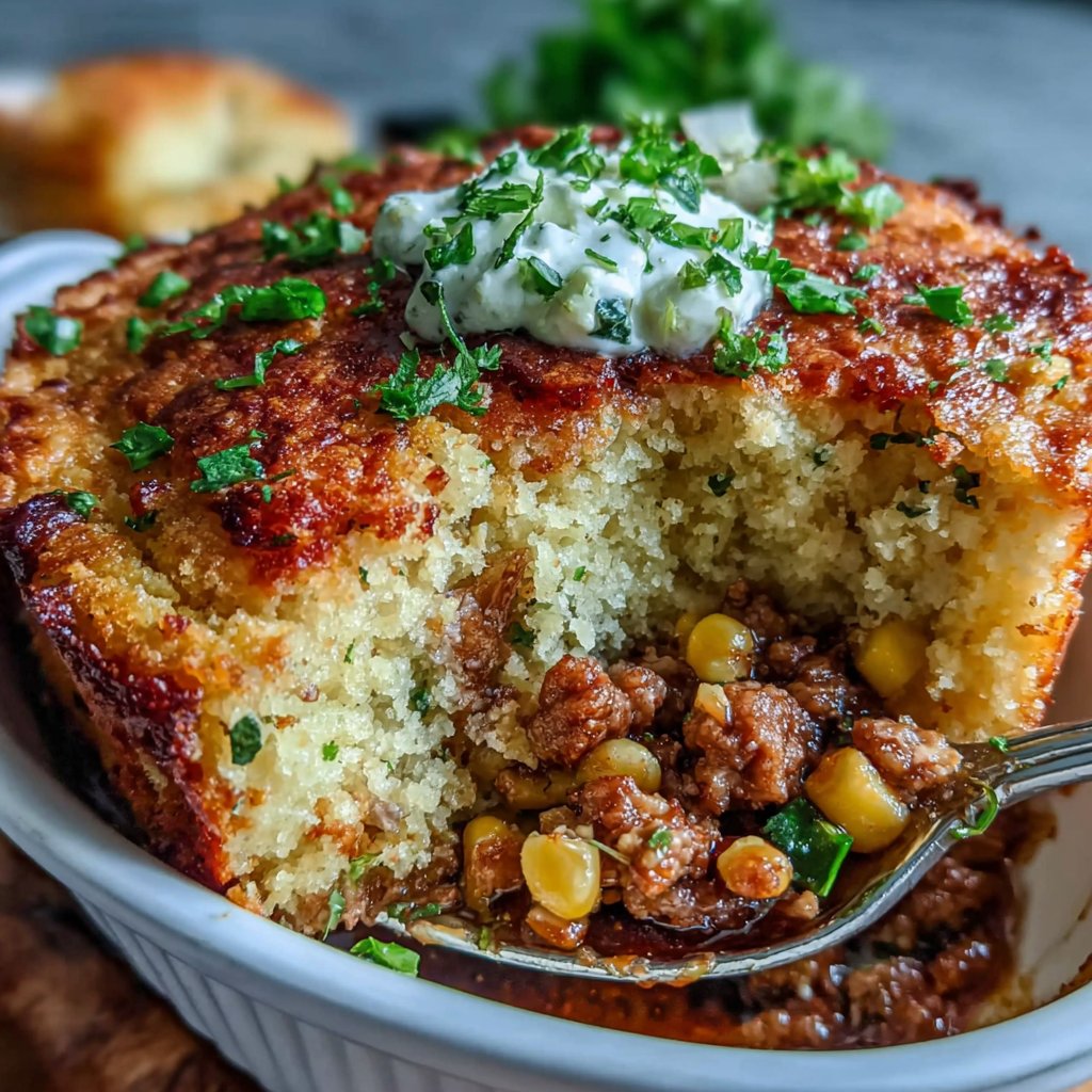 Turkey Cornbread Casserole Dish